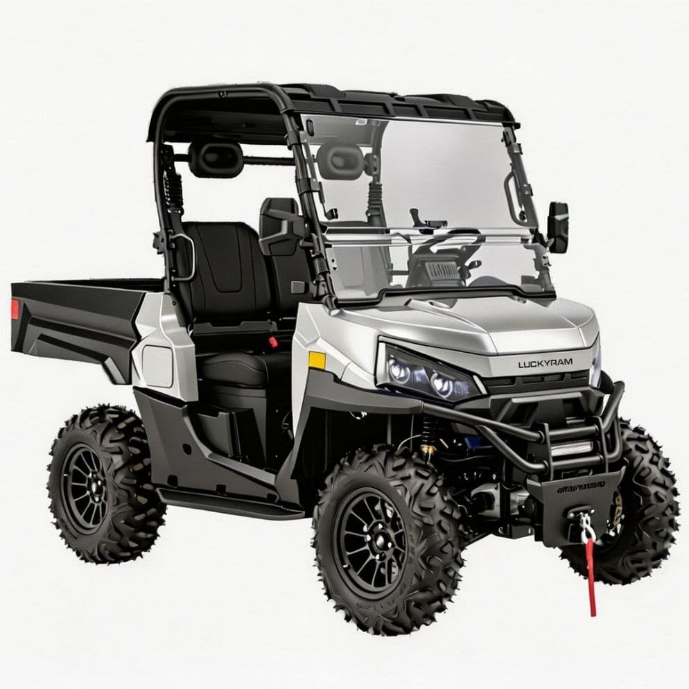 Motor AC 10KW 4WD Listrik UTV 1000kg Penarik untuk Berburu Peternakan