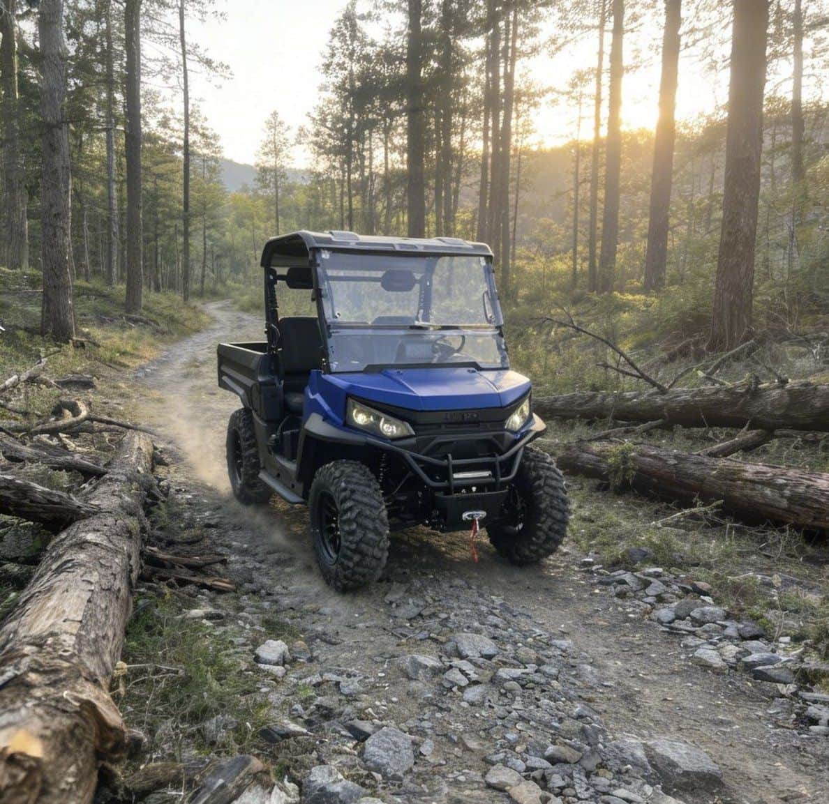 Peternakan Listrik 4WD UTV Farm 73.6V 150Ah Pengendali Puncak 20KW