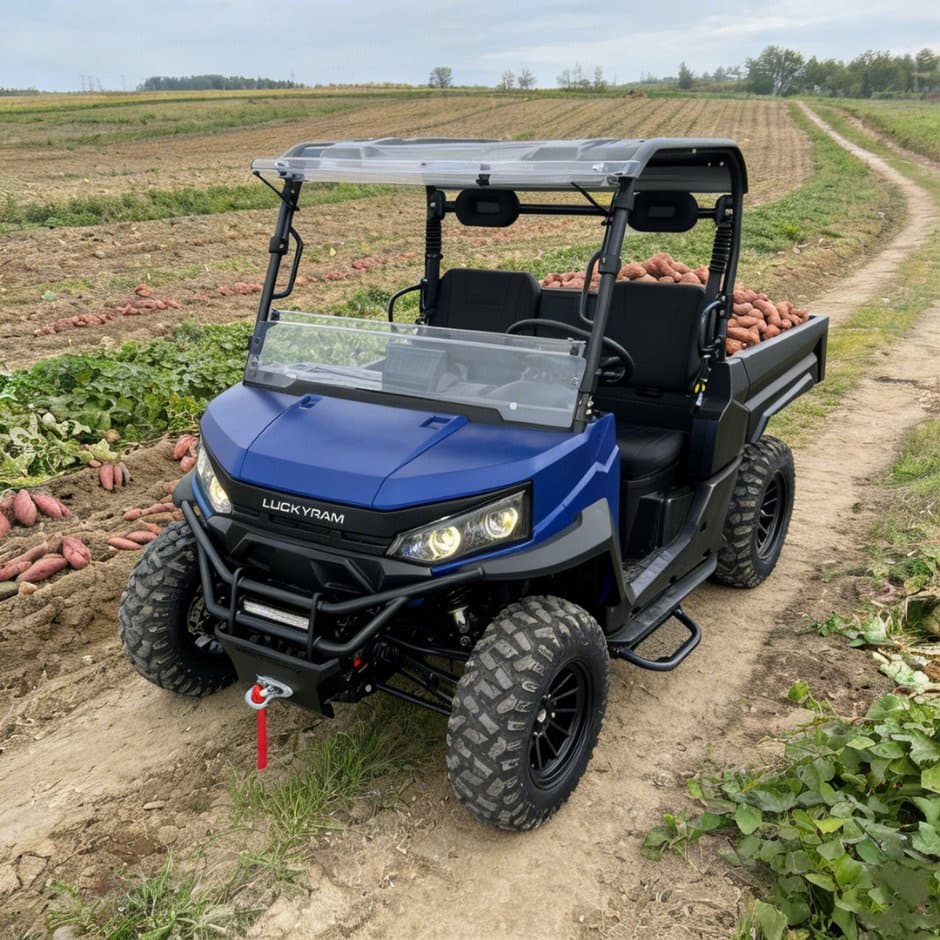 Baterai 73.6V 4WD UTV 10kw AC Motor EPS Kemudi 150ah