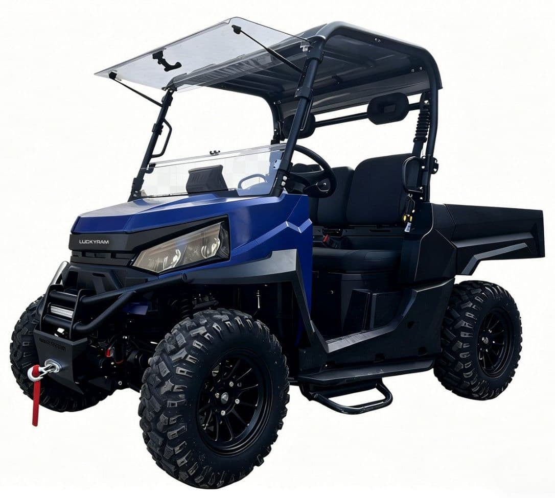 Motor AC UTV Listrik 73.6V 10KW Jangkauan 80-100km untuk Pemeliharaan Properti