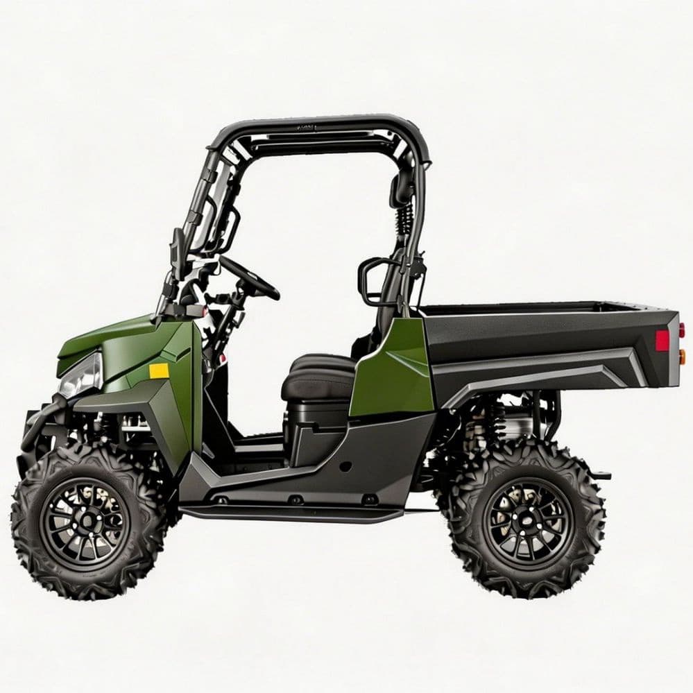 Aksesori yang Dapat Disesuaikan 73.6V Listrik UTV PKE Tanpa Kunci 1000kg Penarik Jangkauan 80-100km 4WD