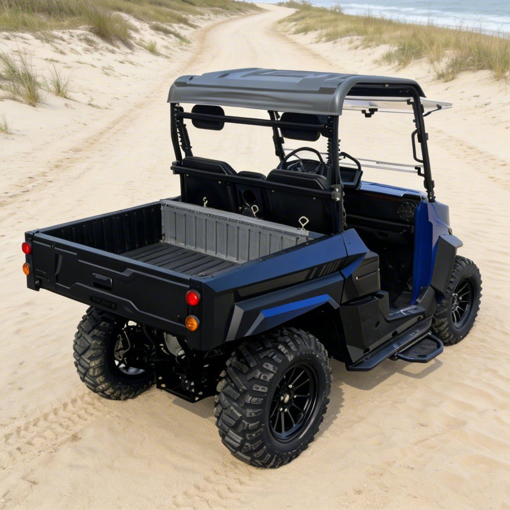 UTV Listrik 4WD untuk Ban 14 Inci di Lokasi Kerja Daya Puncak 73.6V 20KW